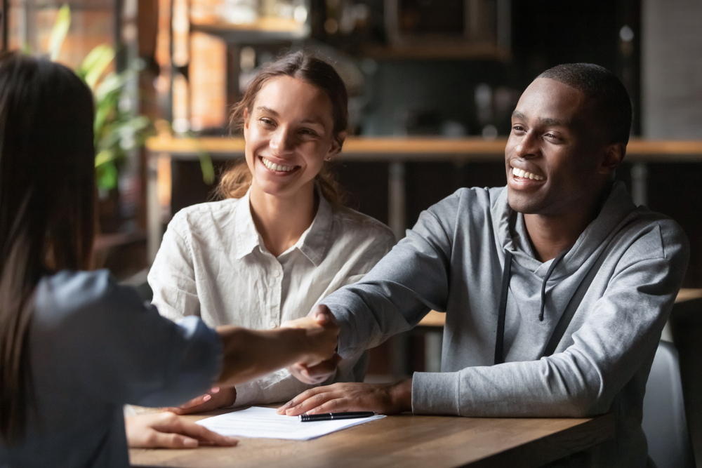 couple applying for wedding loan